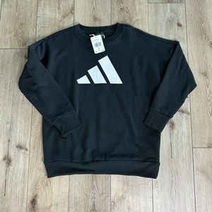 New Men’s Adidas Crew Neck Sweatshirt Size Small Black